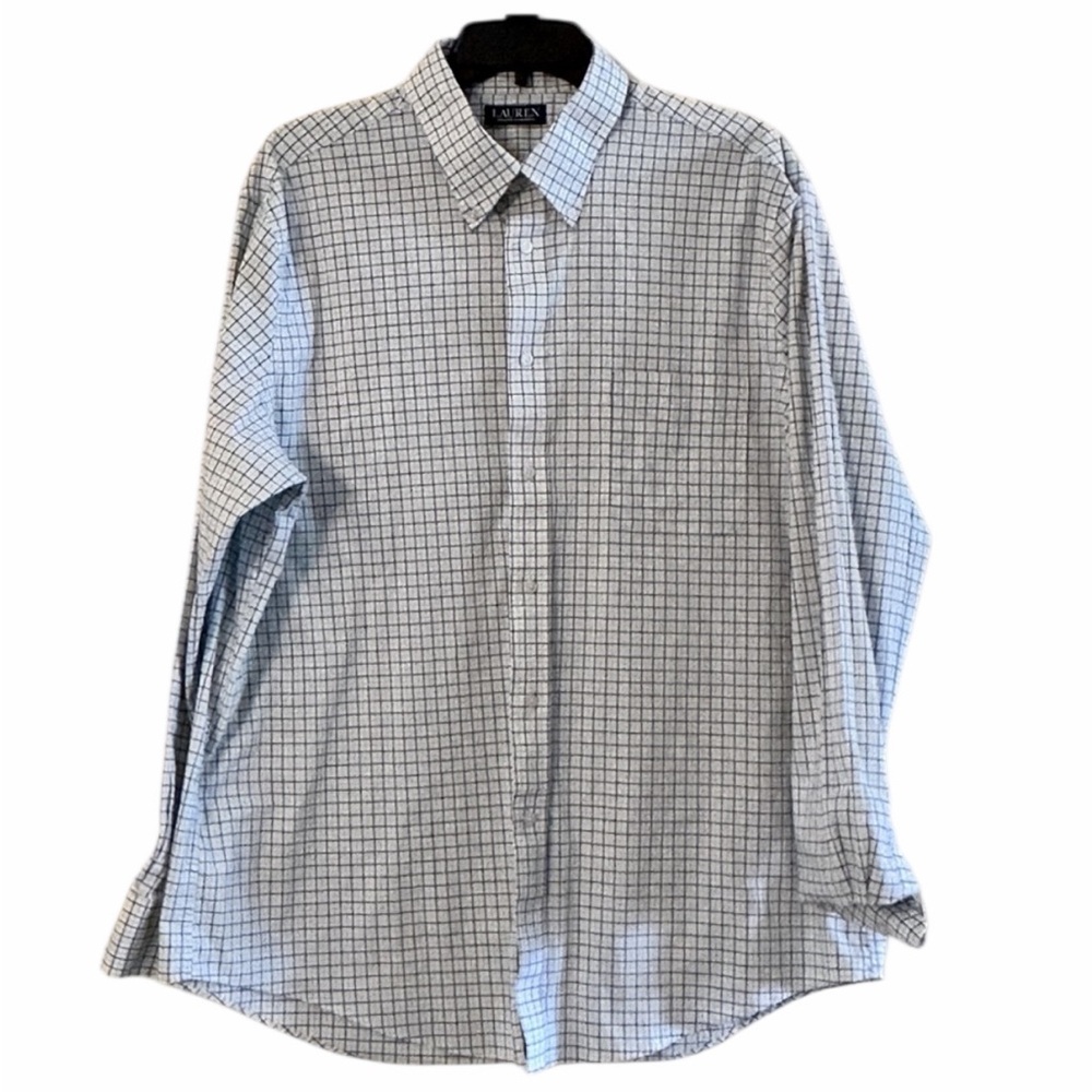 Ralph Lauren Men’s Button Down Dress Shirt Size XL (17.5)34/35 Sleeve  Pre-Loved